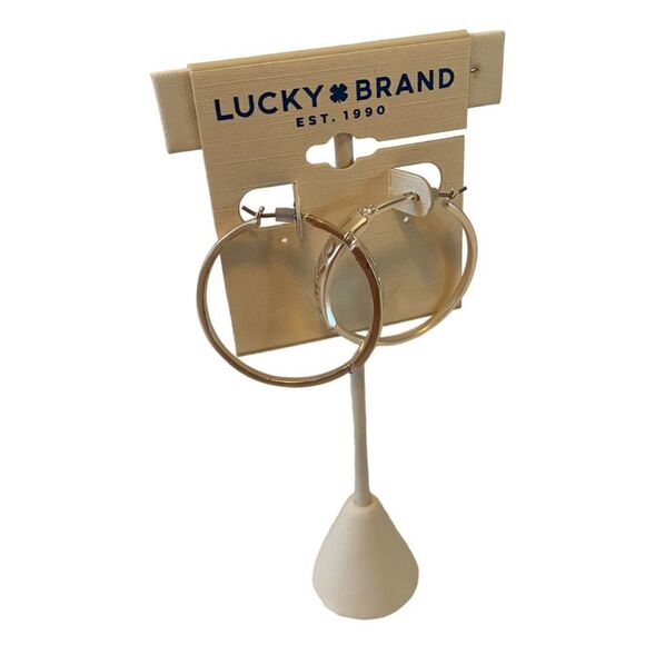 Matte Silver Toned Embossed “Love” Hoop Earrings. - Picture 2 of 6